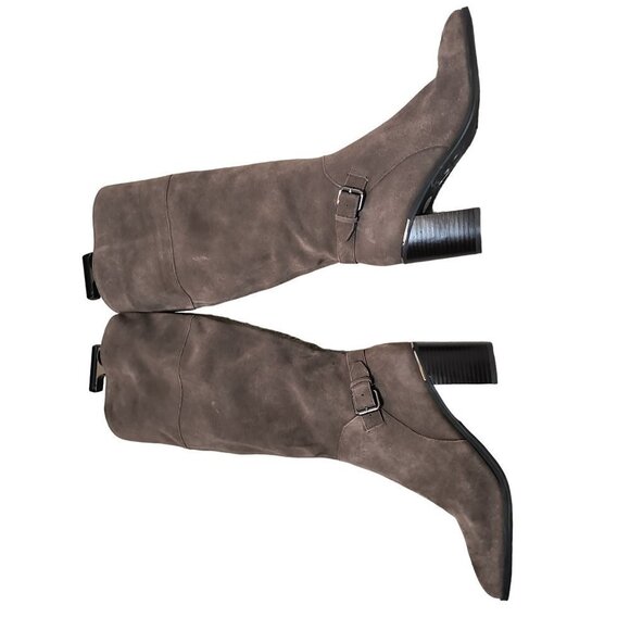 Bandolino Ollia Tall Suede Leather Block Heel Boot Women's size 9 - Picture 11 of 13